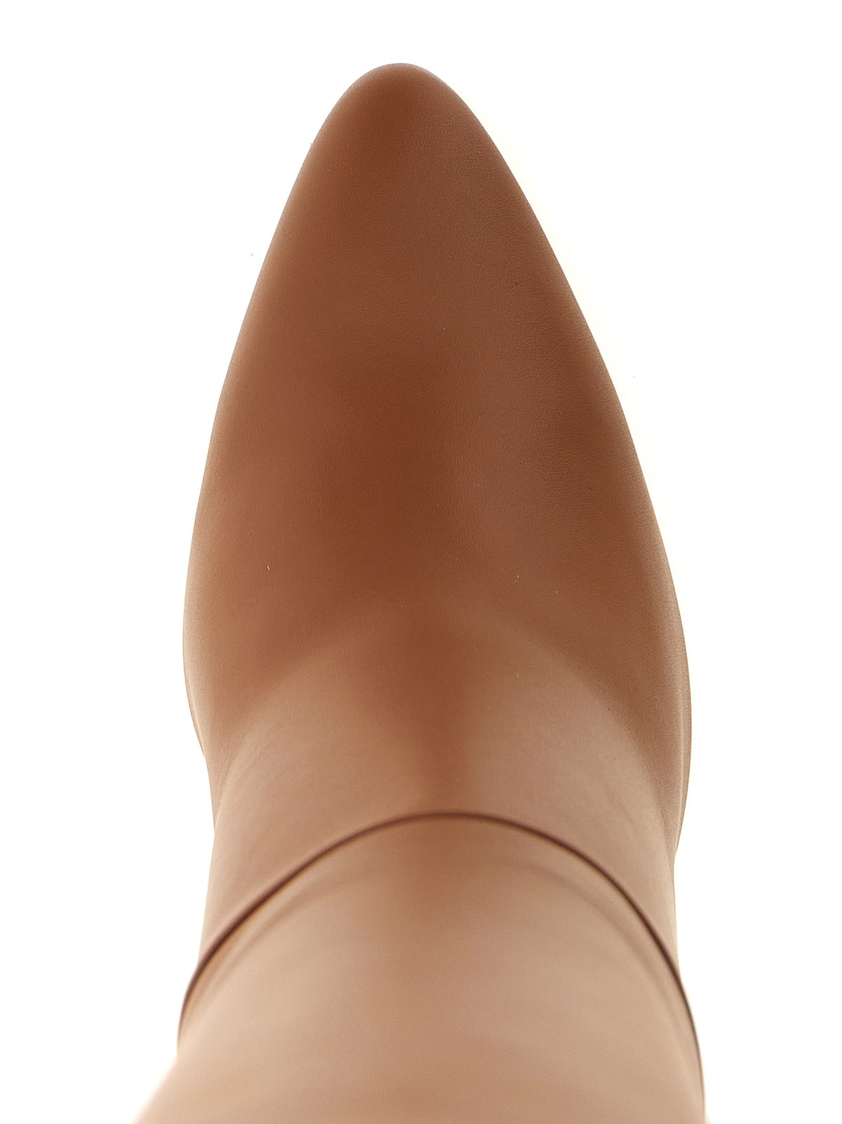 Valentino Garavani Brown Calfskin Over The Women's Knee