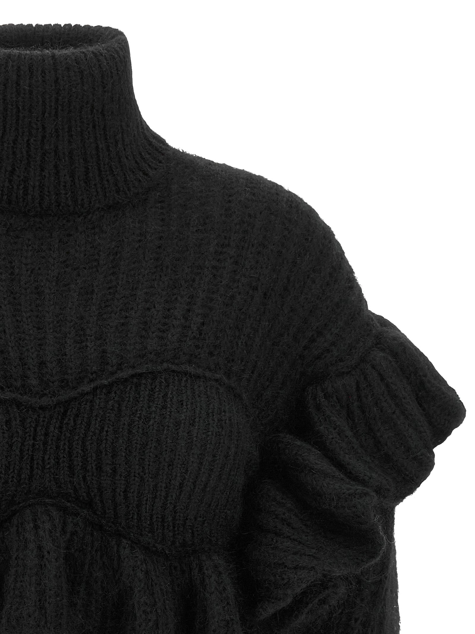 Elisabetta Franchi Black Mohair Women's Cardigan
