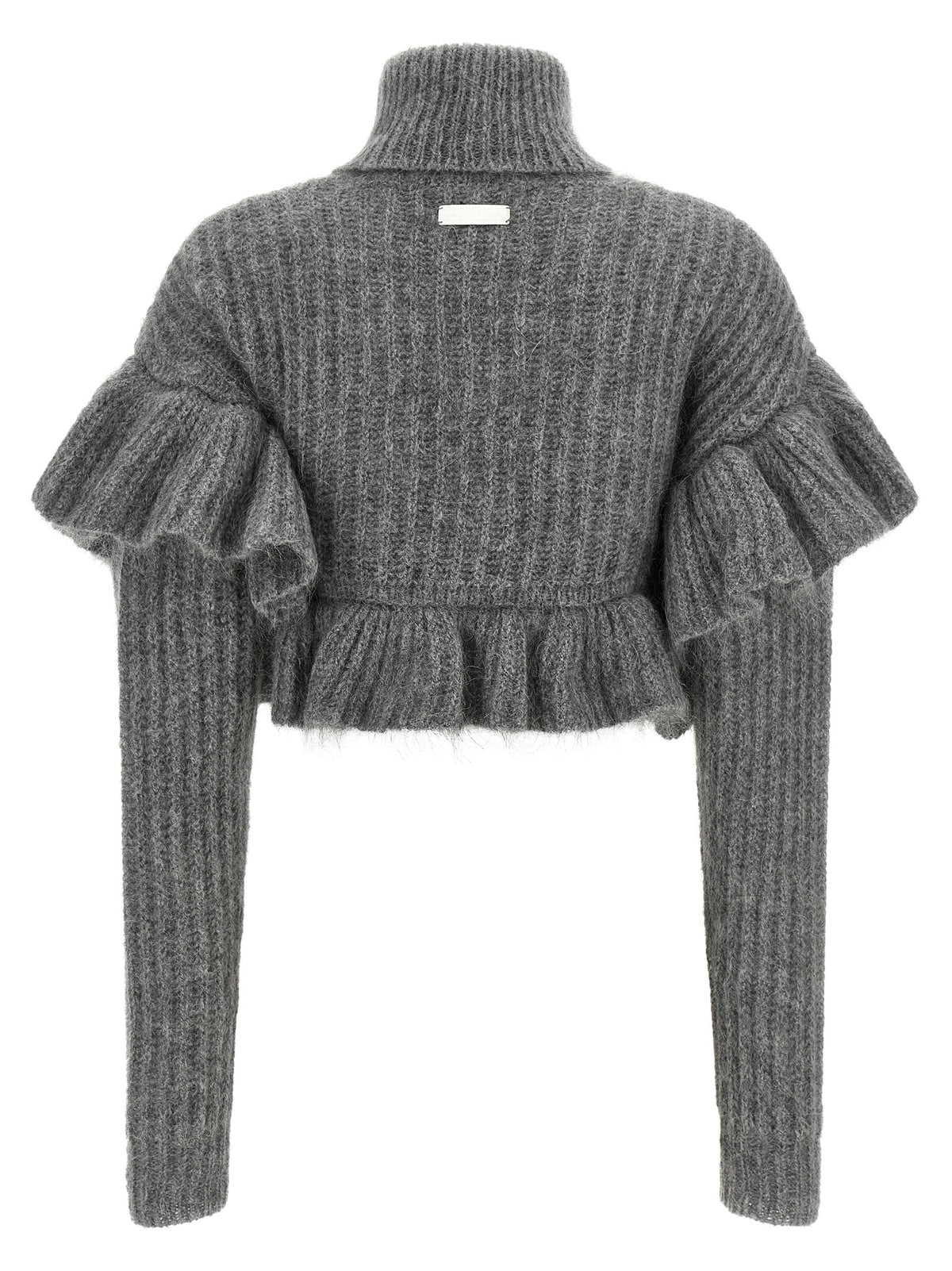 Elisabetta Franchi Gray Mohair Women's Cardigan