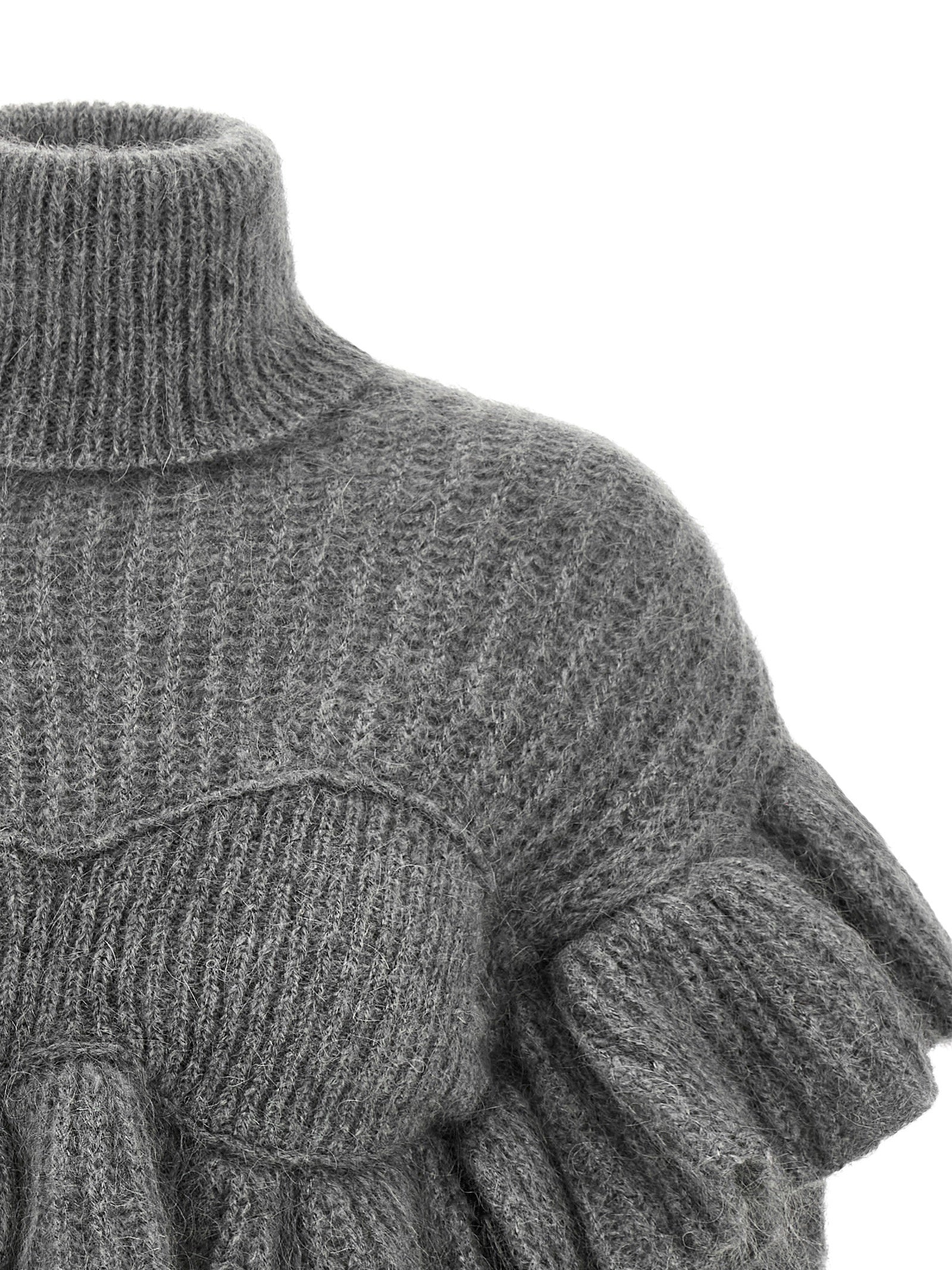 Elisabetta Franchi Gray Mohair Women's Cardigan