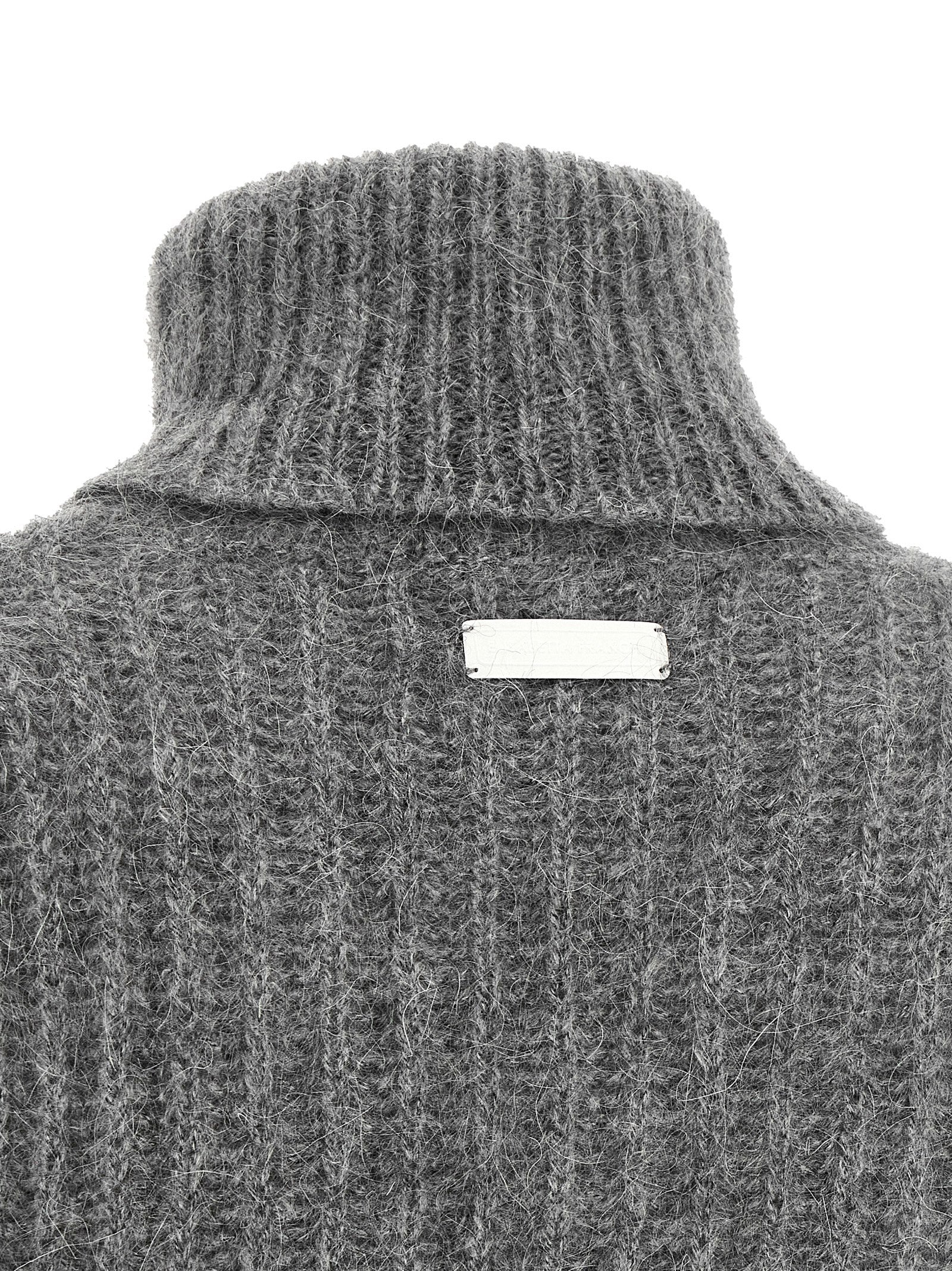 Elisabetta Franchi Gray Mohair Women's Cardigan