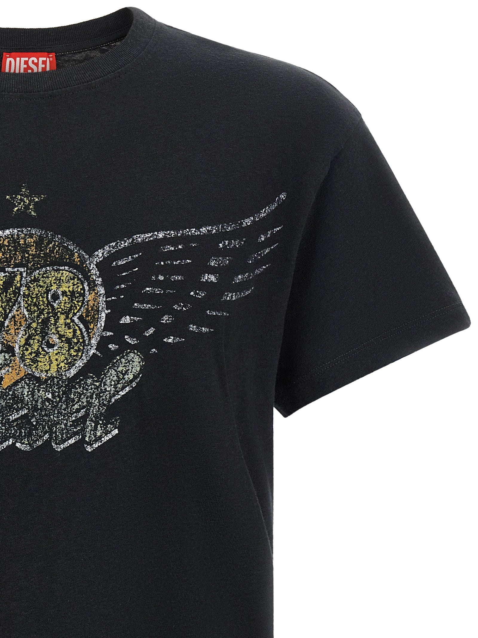 Diesel Black Cotton Men's T-Shirt