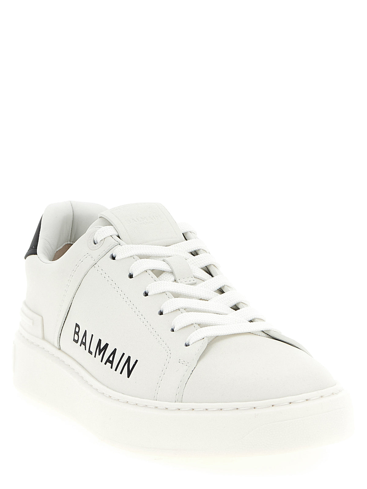 Balmain Bicolor Calfskin Low Top Men's Sneakers