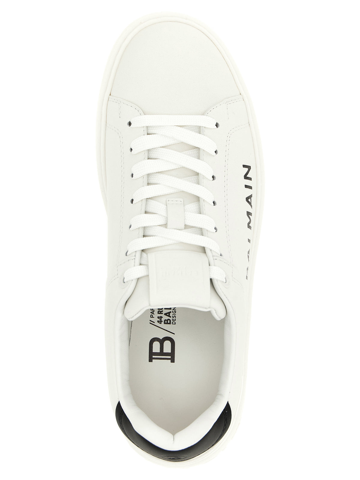 Balmain Bicolor Calfskin Low Top Men's Sneakers