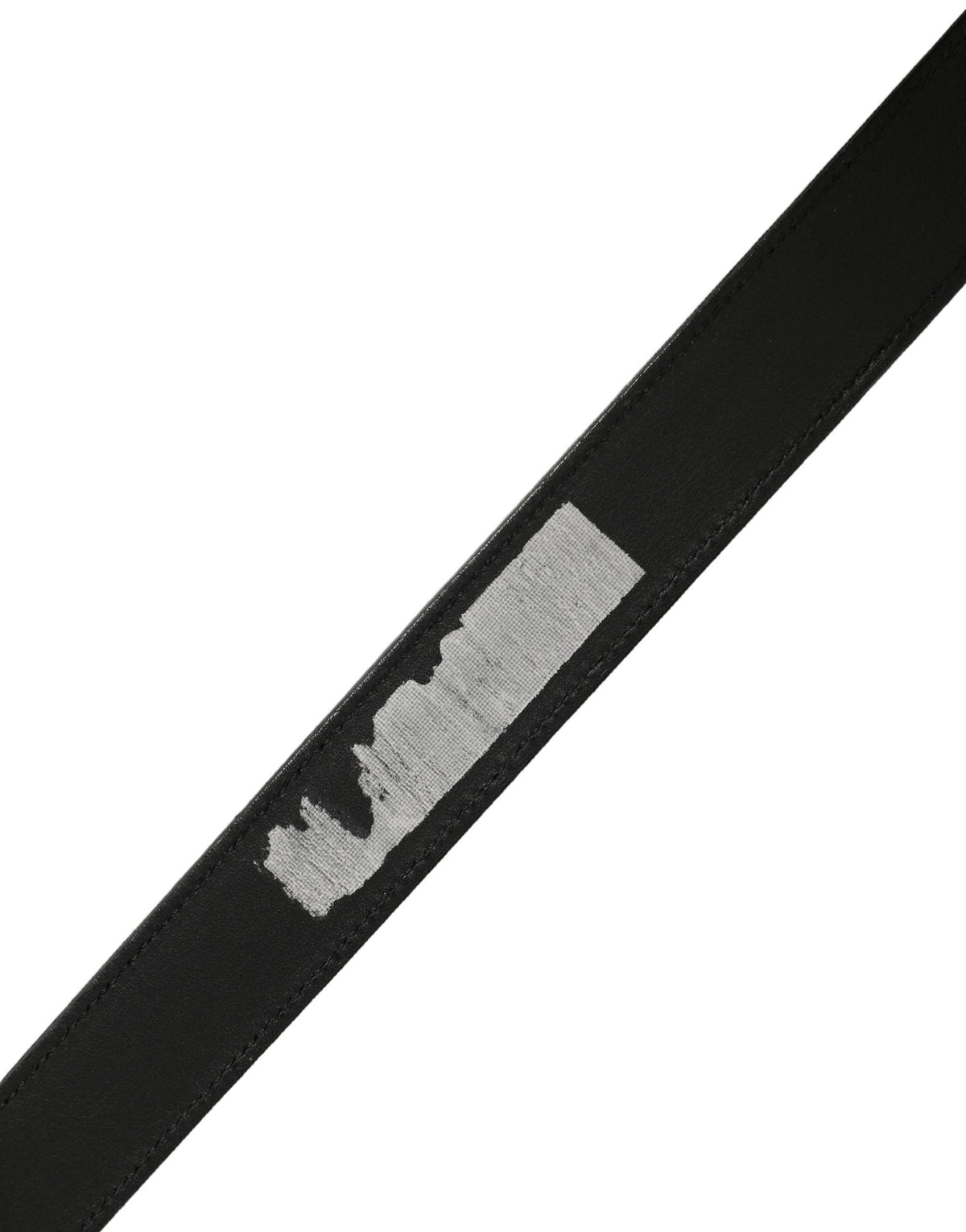 Dolce & Gabbana Black Classic Leather Silver Tone Buckle Women's Belt