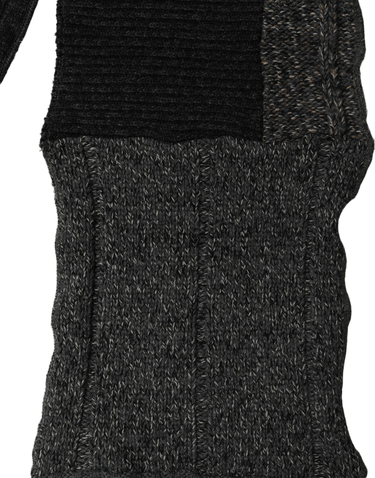 Dolce & Gabbana Multicolor Patchwork Wool Knit Shawl Women's Scarf