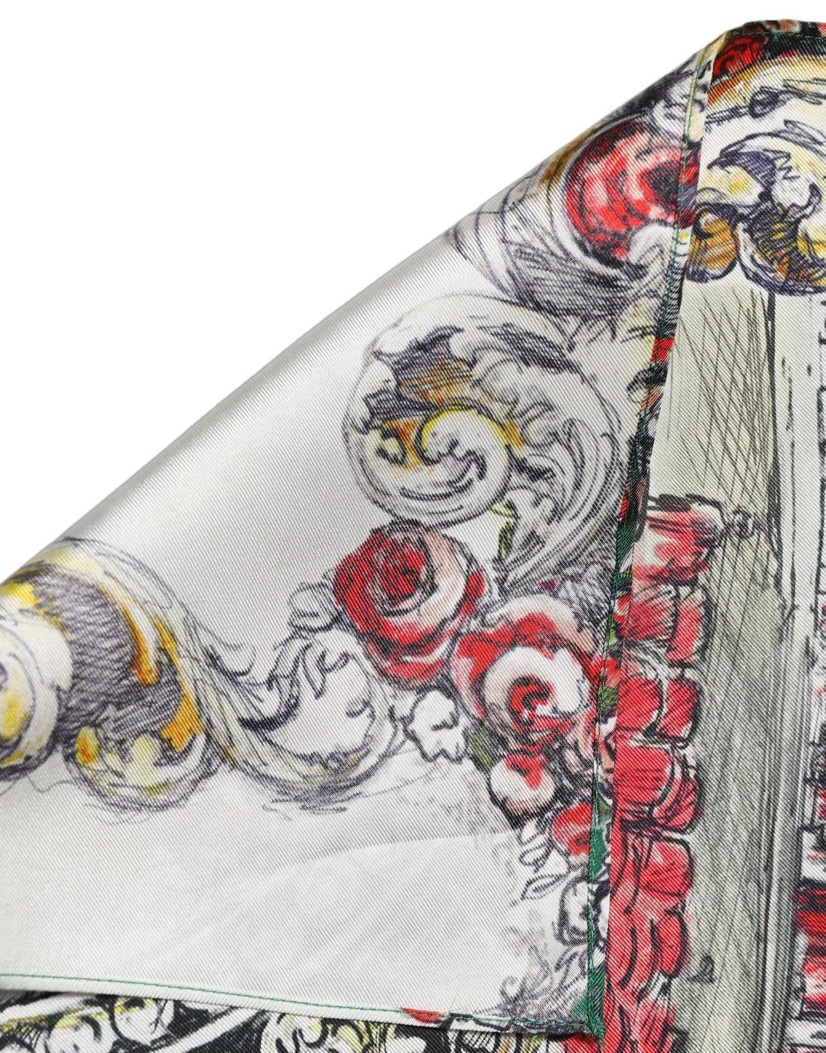Dolce & Gabbana Multicolor Silk Printed Square Foulard Women's Scarf
