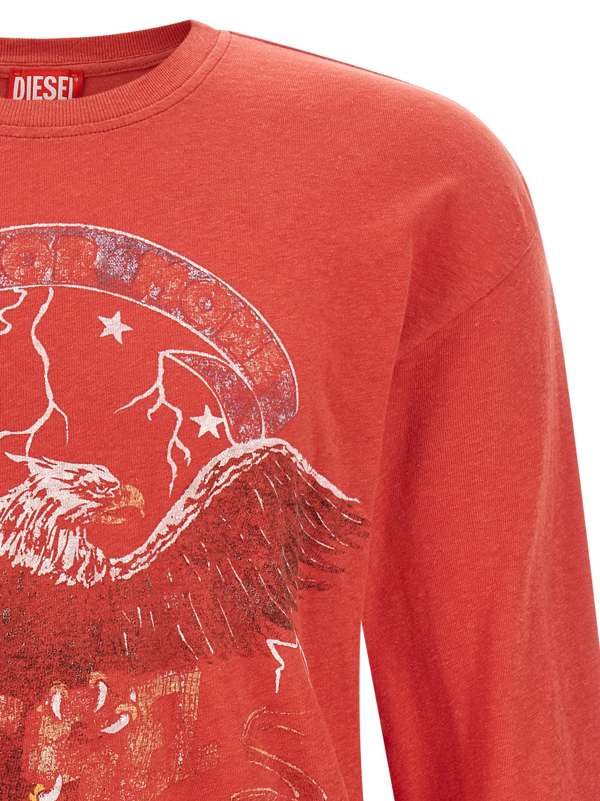 Diesel Red Cotton Men's T-Shirt