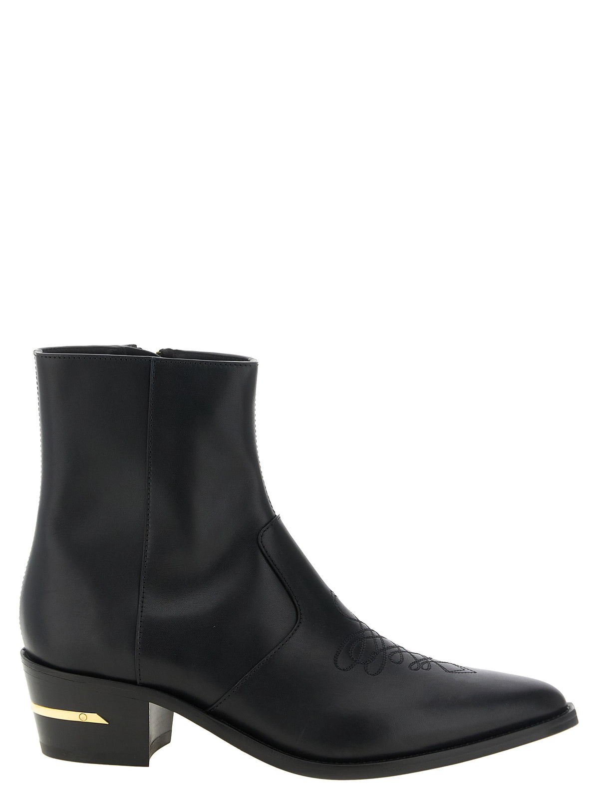 Amiri Black Calfskin Ankle Men's Boots