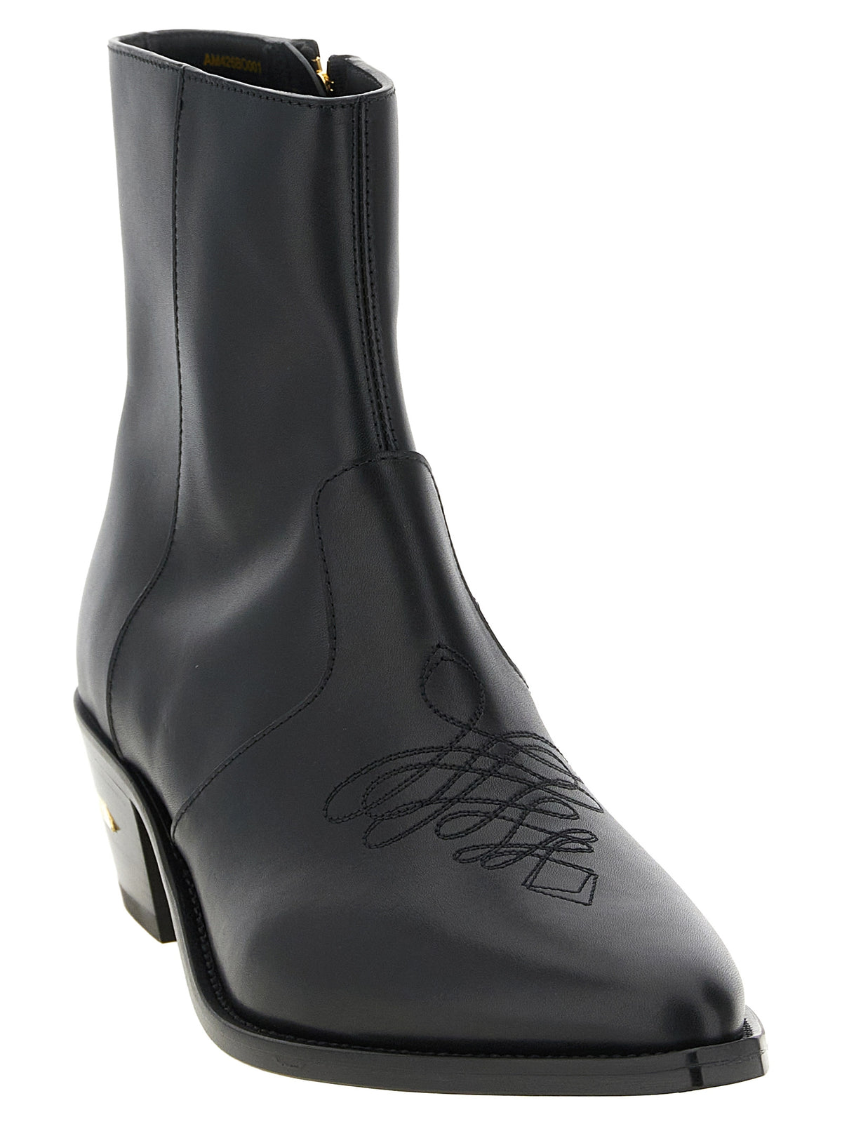 Amiri Black Calfskin Ankle Men's Boots