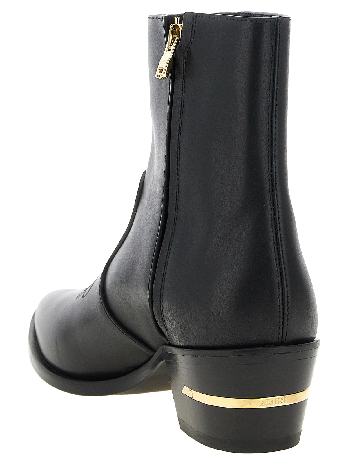 Amiri Black Calfskin Ankle Men's Boots