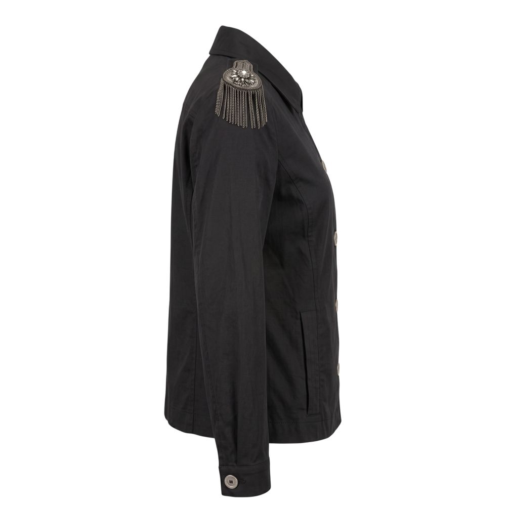 Mr&Mrs Italy Black Cotton Women Women's Jacket