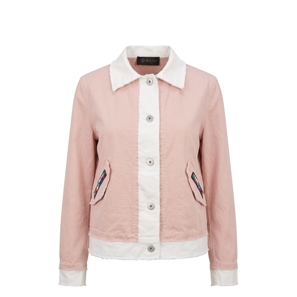 Mr&Mrs Italy Pink Cotton Women's Women's Jacket
