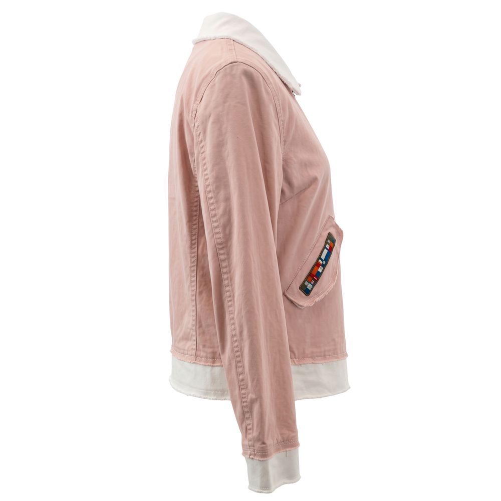 Mr&Mrs Italy Pink Cotton Women's Women's Jacket