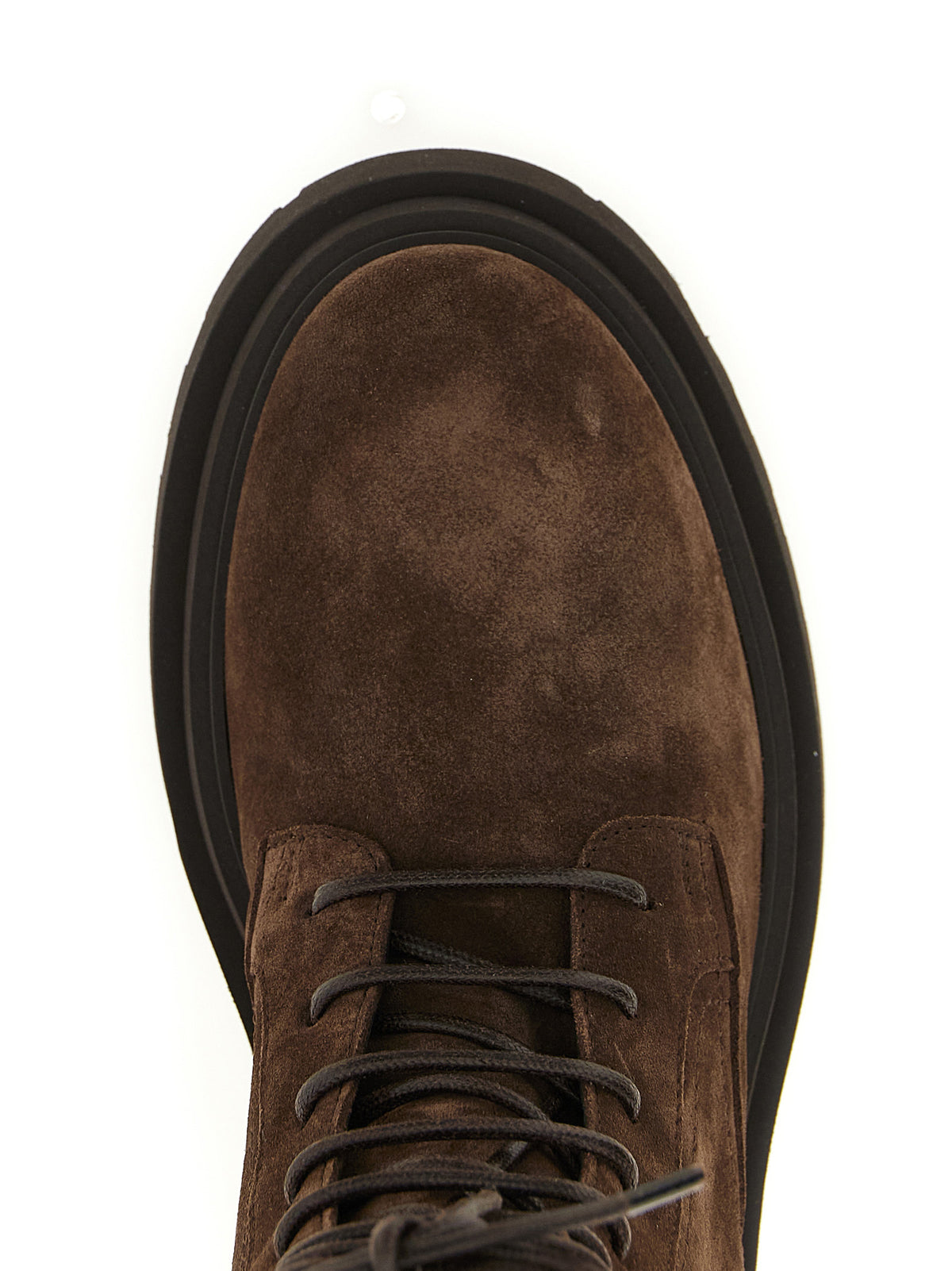 Brunello Cucinelli Brown Calfskin Lace-Up Women's Boots