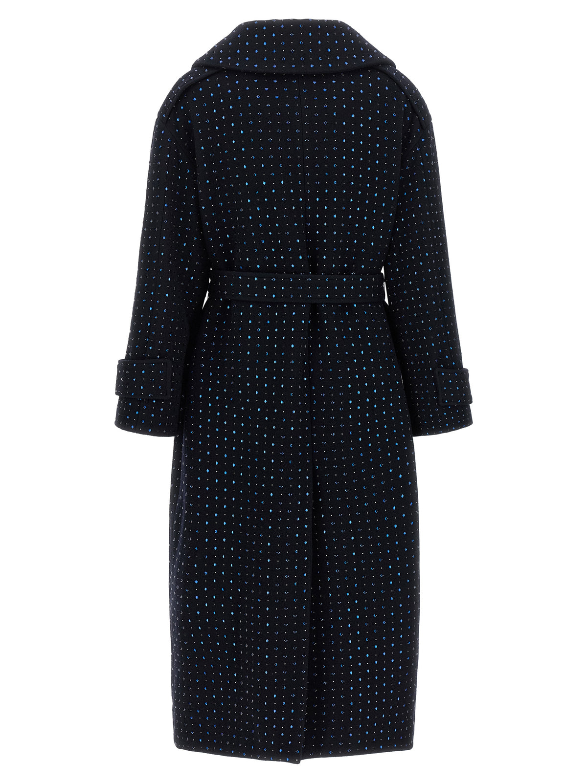 PINKO Blue Wool Women's Coat