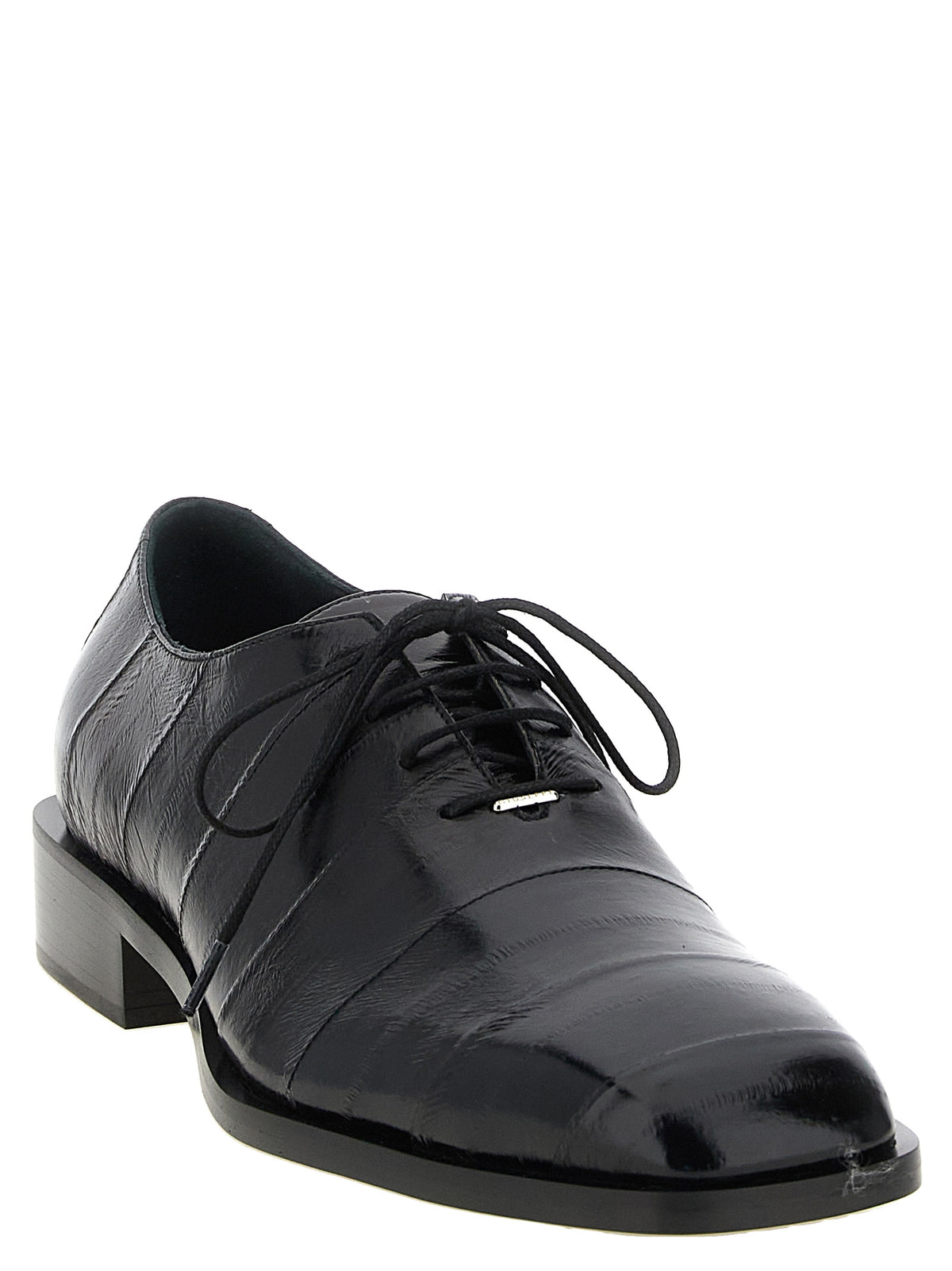 Giuseppe Zanotti Black Leather Oxfords And Men's Derbies
