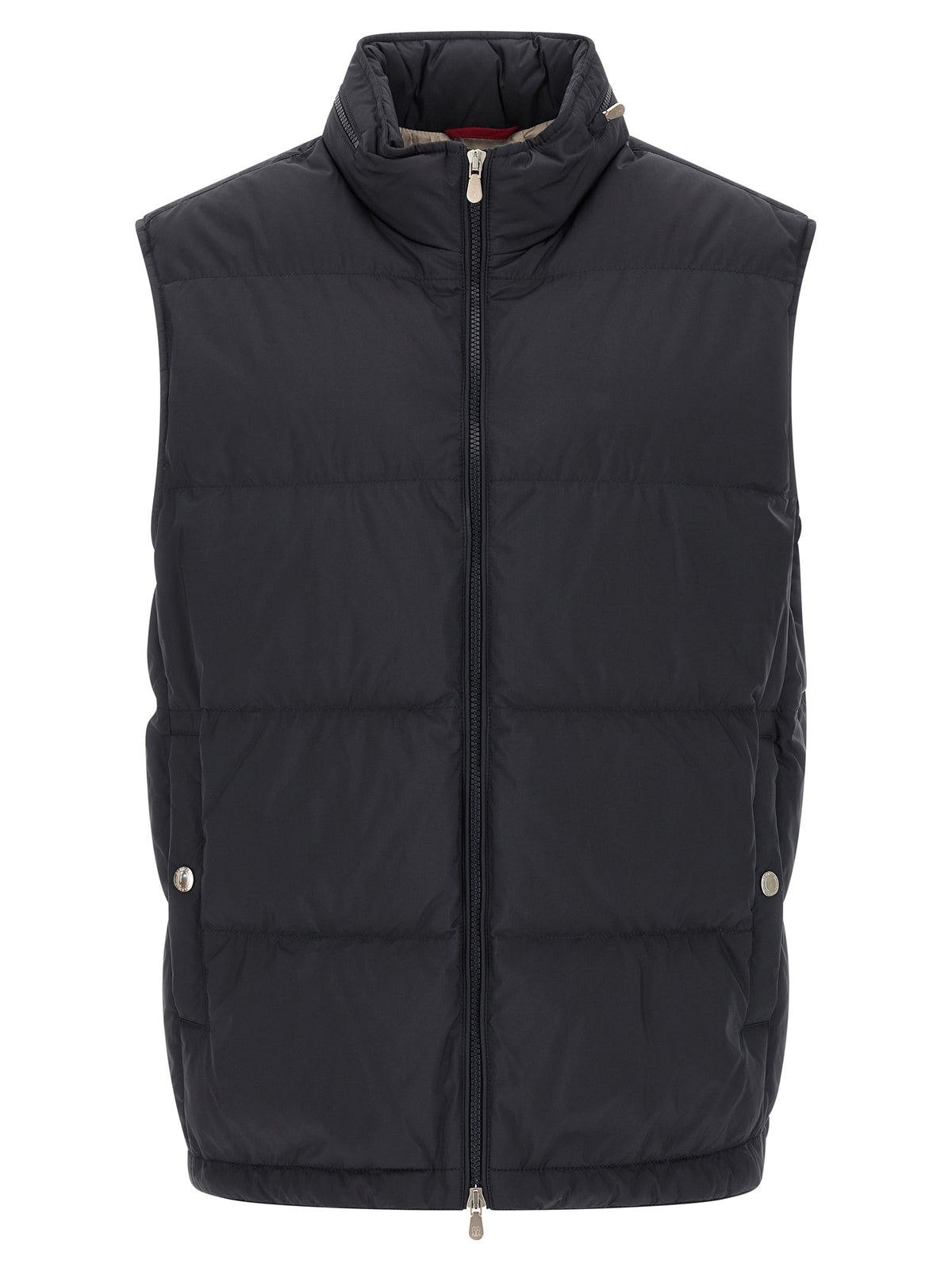 Brunello Cucinelli Blue Polyester Sleeveless Men's Jacket