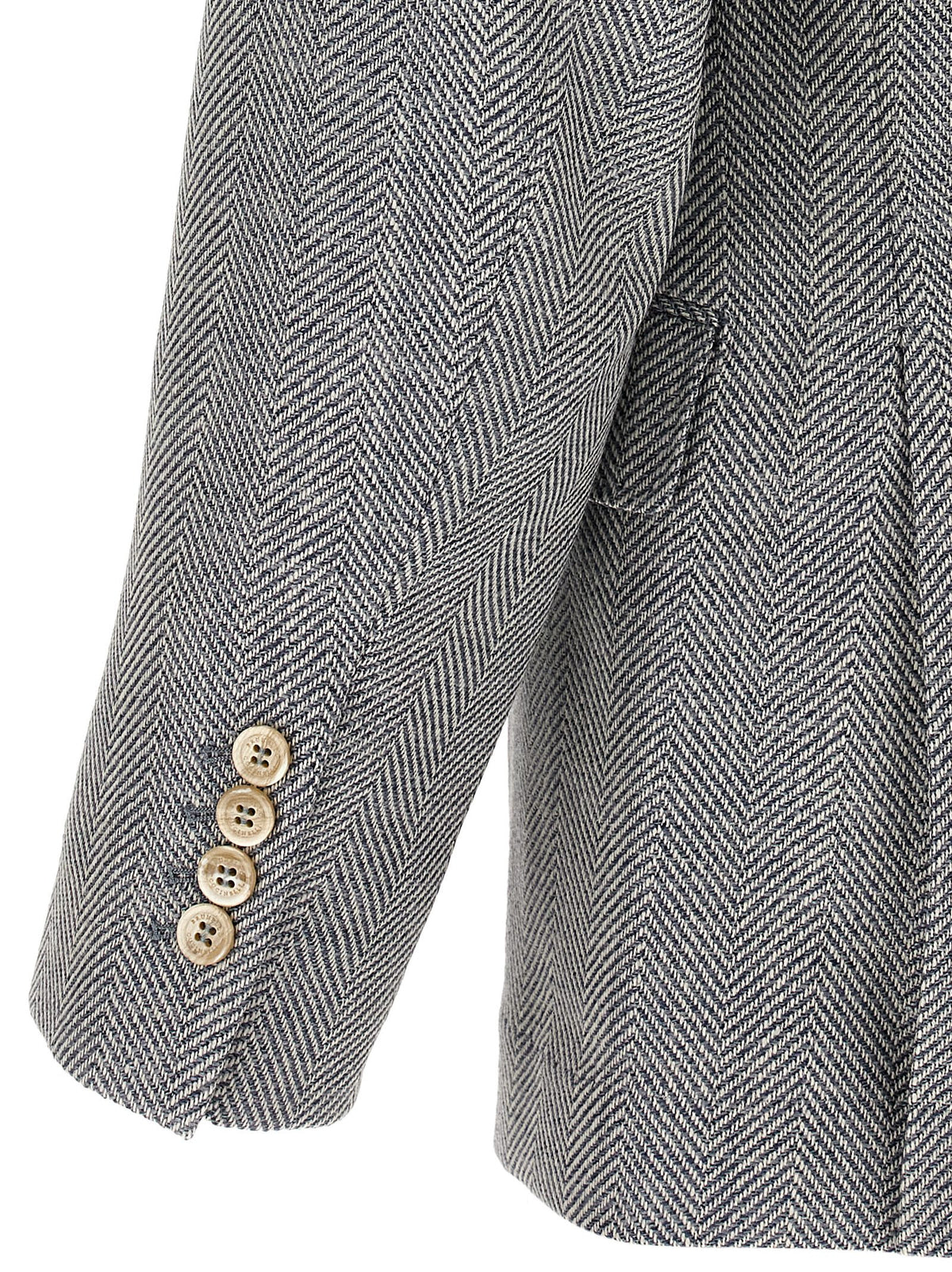 Brunello Cucinelli Gray Wool Men's Blazer