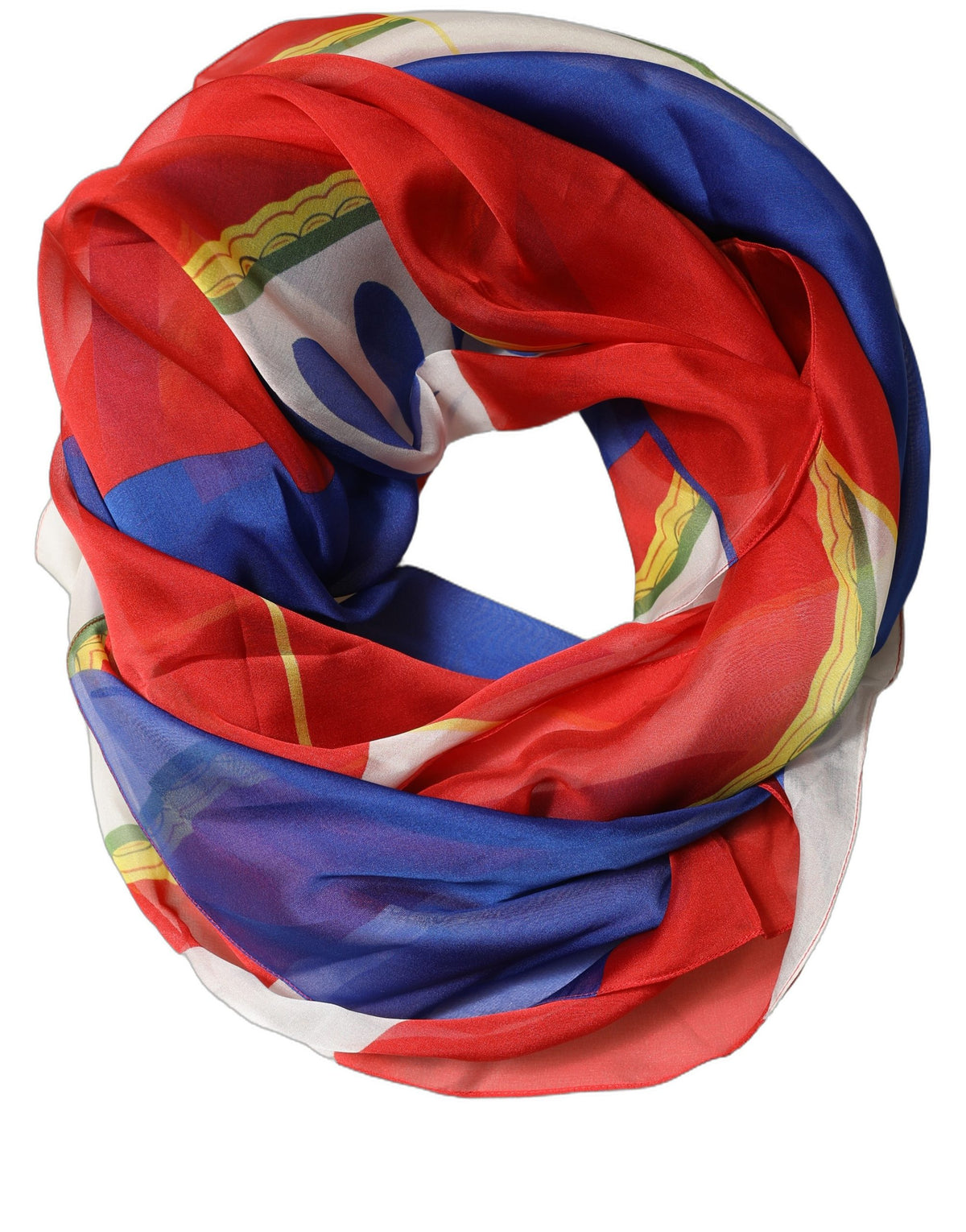 Dolce & Gabbana Multicolor Abstract Square Foulard Women's Scarf