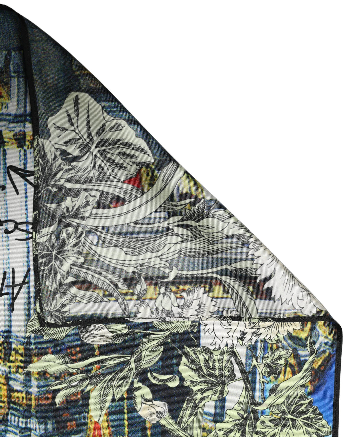 Dolce & Gabbana Multicolor Printed Silk Square Foulard Women's Scarf