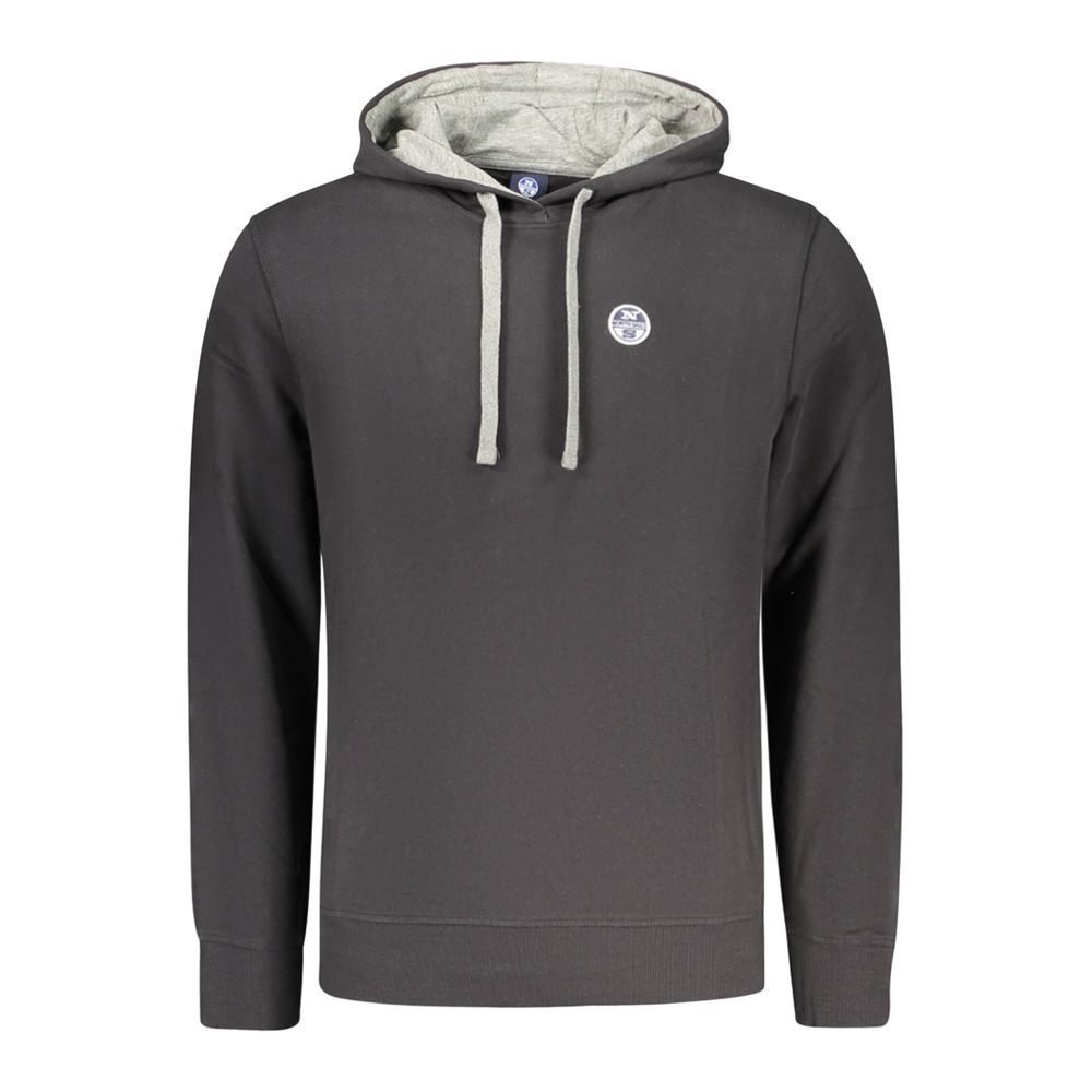 North Sails Black Cotton Men's Sweatshirt