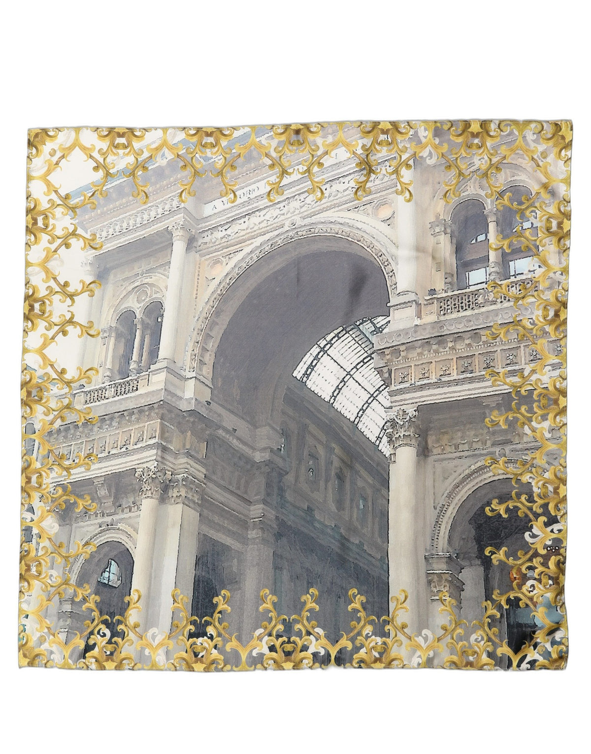 Dolce & Gabbana Multicolor Printed Silk Square Foulard Women's Scarf