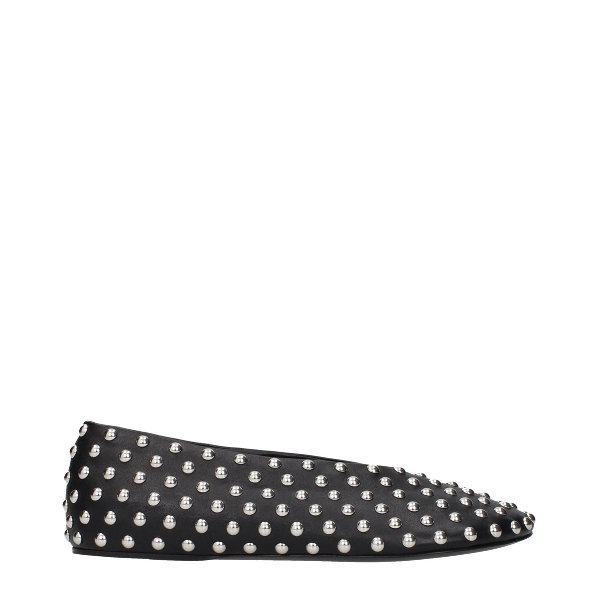 Jil Sander Black Leather Ballet Women's Flats