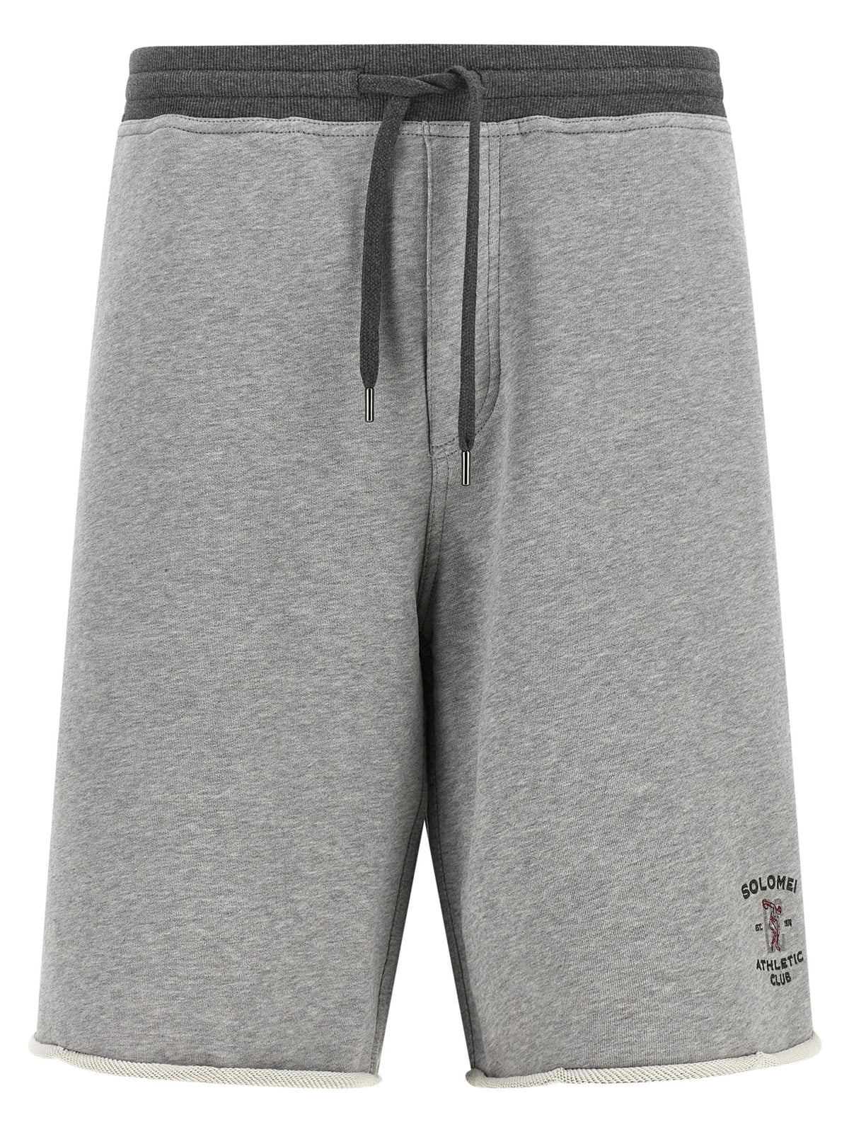 Brunello Cucinelli Gray Cotton Bermuda Men's Shorts