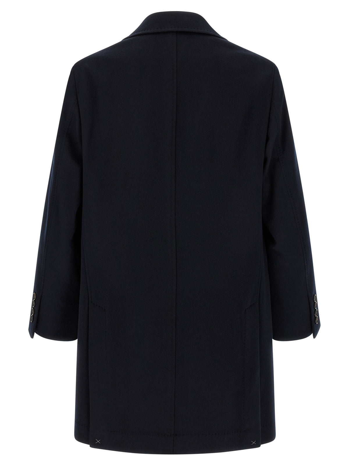 Brunello Cucinelli Blue Virgin Wool Men's Coat
