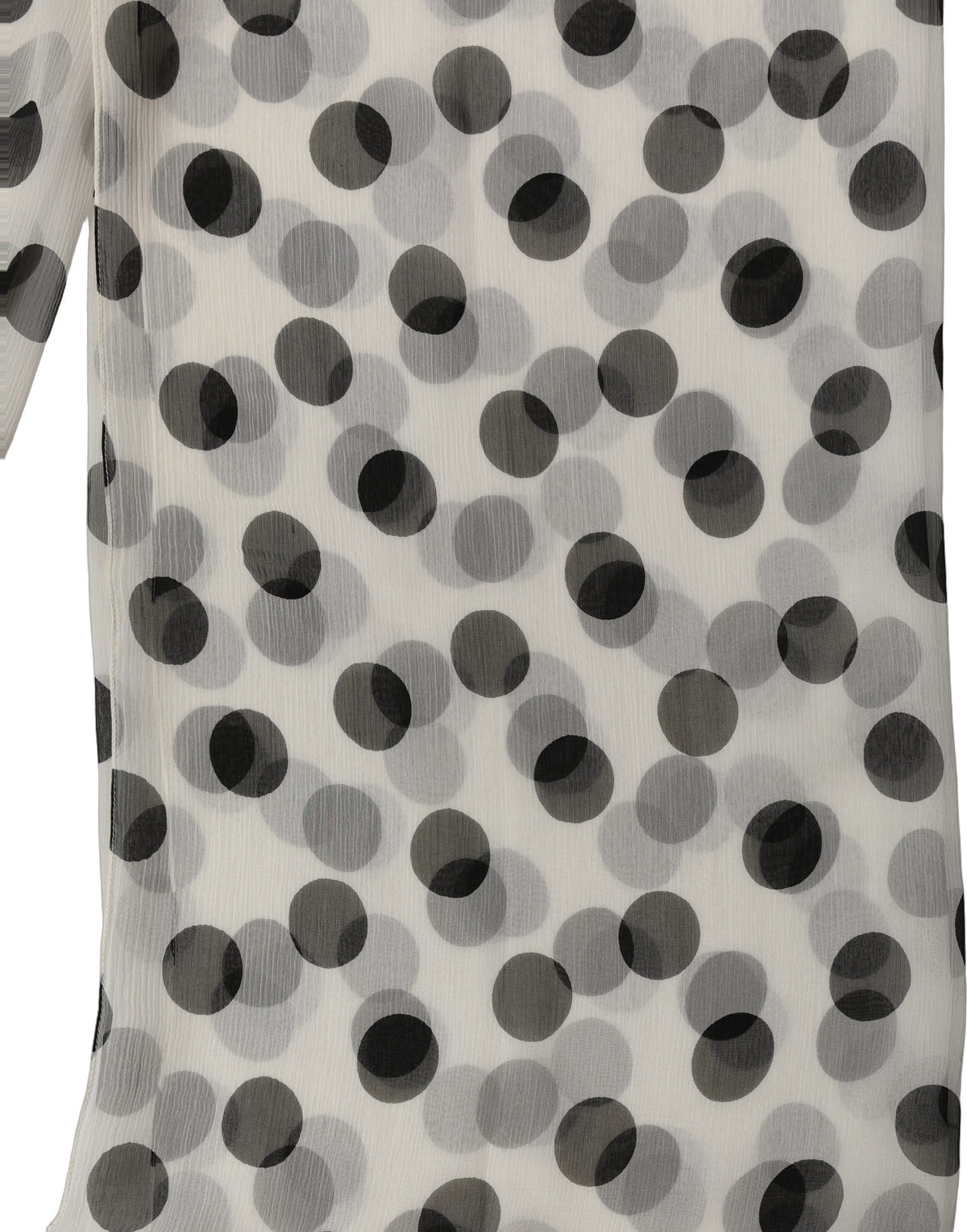 Dolce & Gabbana White Black Polka Dot Shawl Stole Women's Scarf