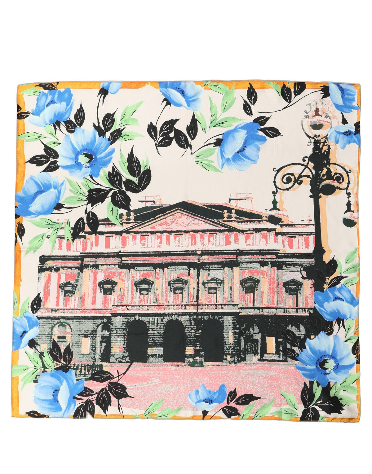 Dolce & Gabbana Multicolor Printed Silk Square Foulard Women's Scarf