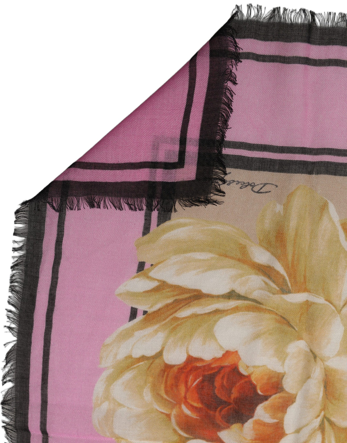 Dolce & Gabbana Multicolor Floral Cashmere Foulard Women's Scarf