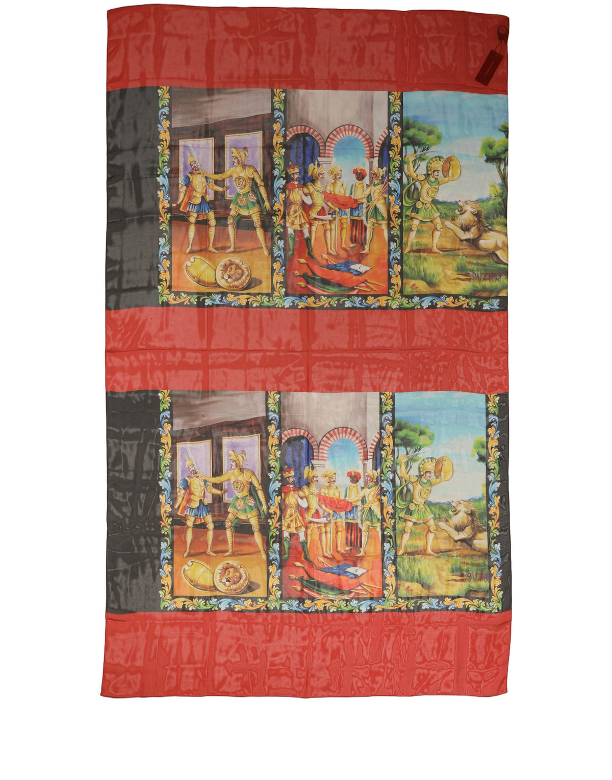 Dolce & Gabbana Multicolor Silk Printed Shawl Stole Women's Scarf