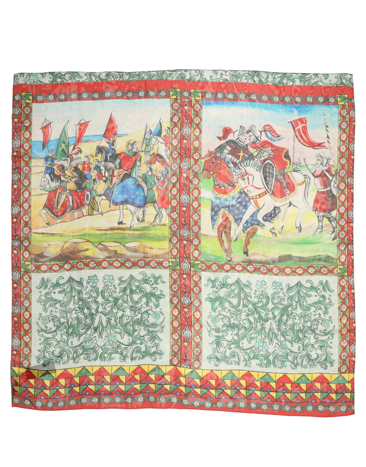 Dolce & Gabbana Multicolor Silk Printed Foulard Women's Scarf