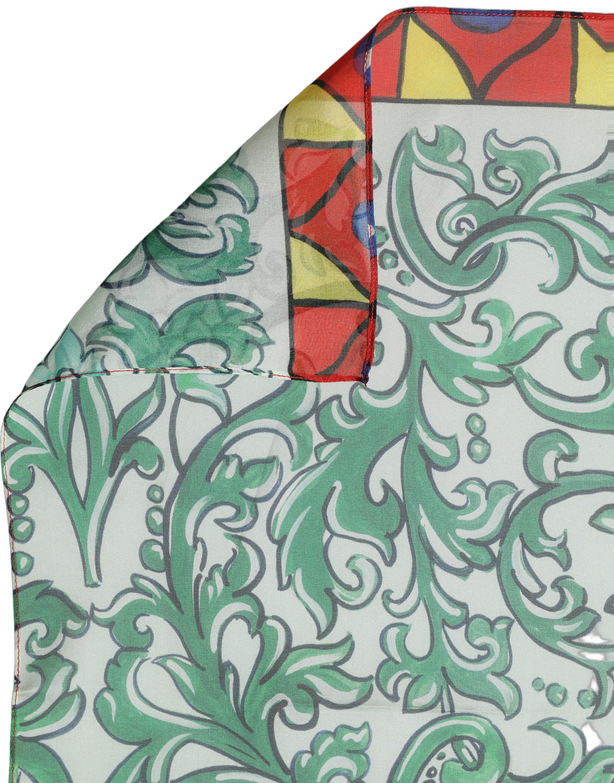 Dolce & Gabbana Multicolor Silk Printed Square Foulard Women's Scarf