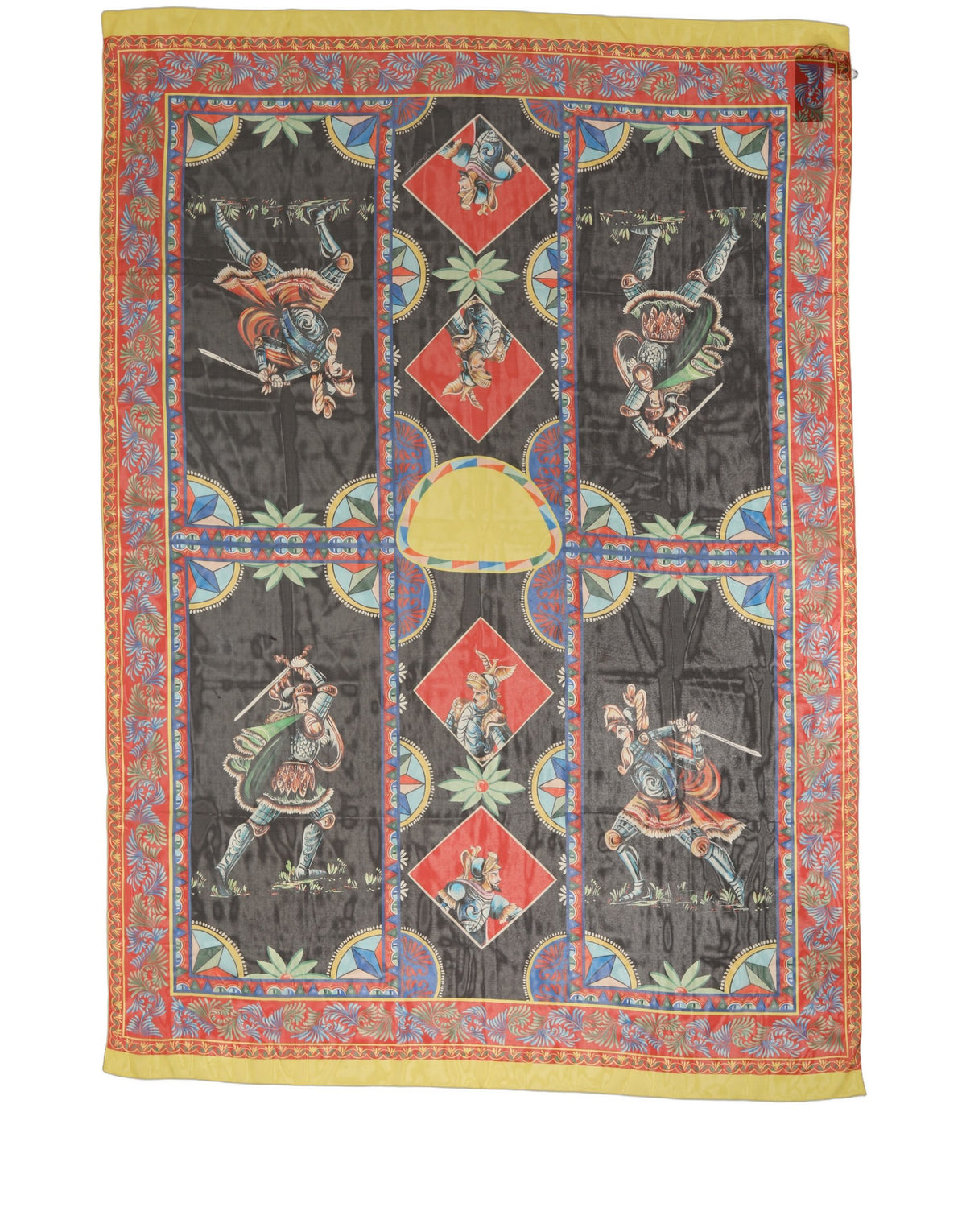 Dolce & Gabbana Multicolor Silk Printed Shawl Stole Women's Scarf