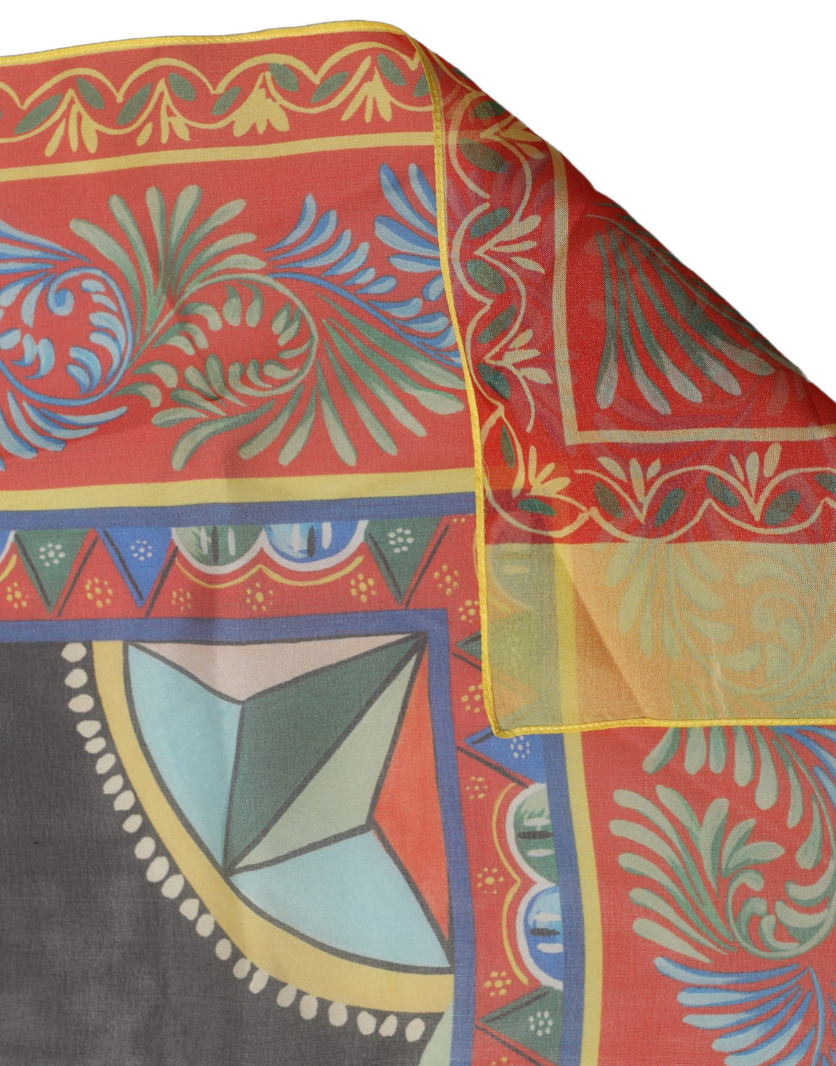 Dolce & Gabbana Multicolor Silk Printed Shawl Stole Women's Scarf