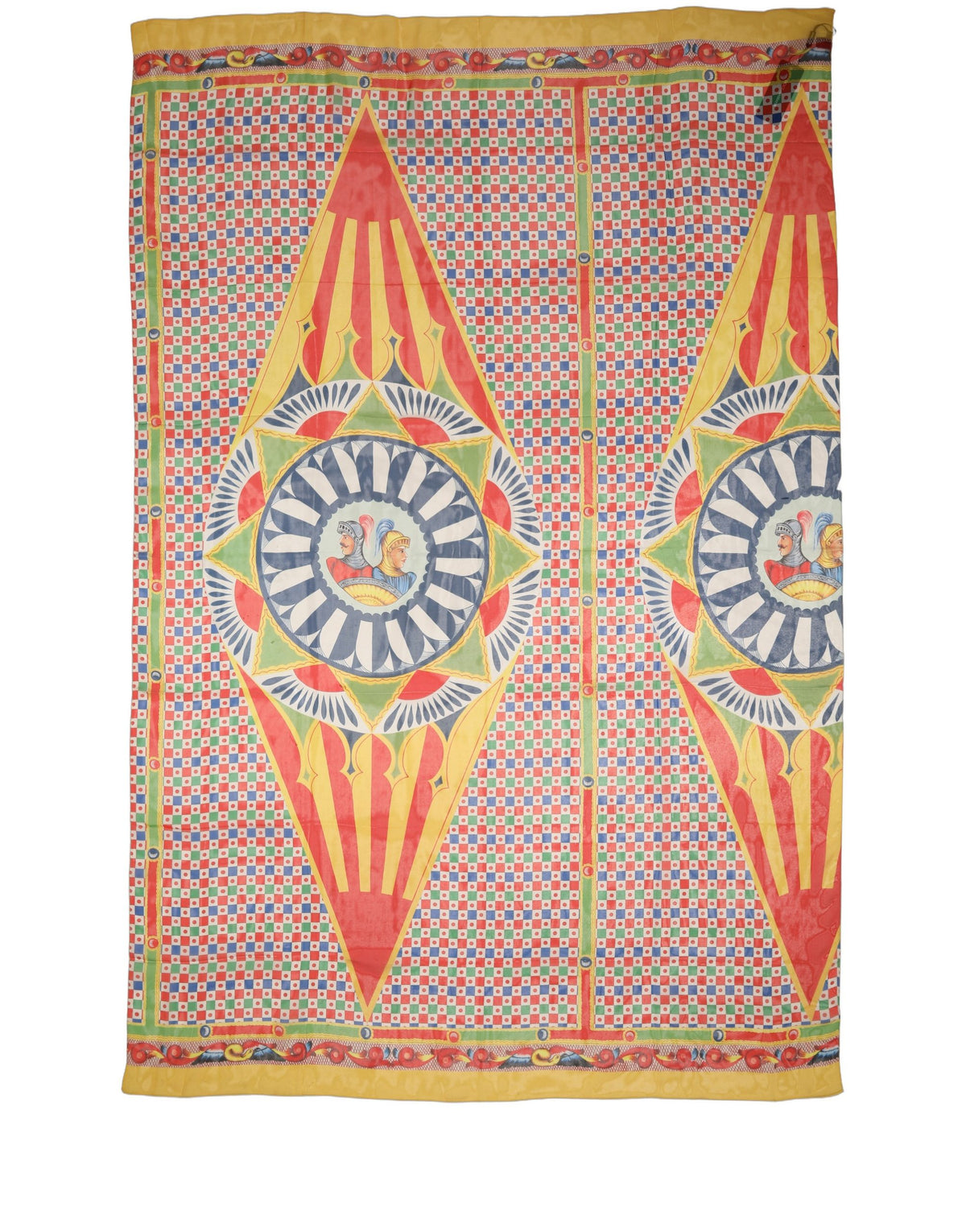 Dolce & Gabbana Multicolor Silk Carretto Print Stole Women's Scarf