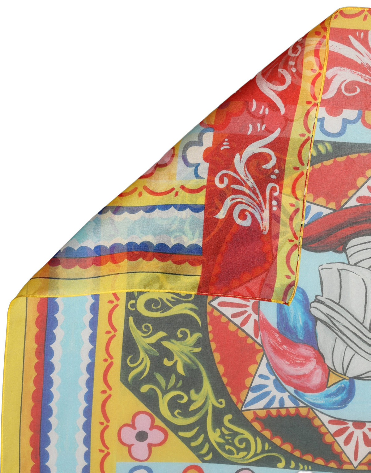 Dolce & Gabbana Multicolor Silk Printed Square Foulard Women's Scarf
