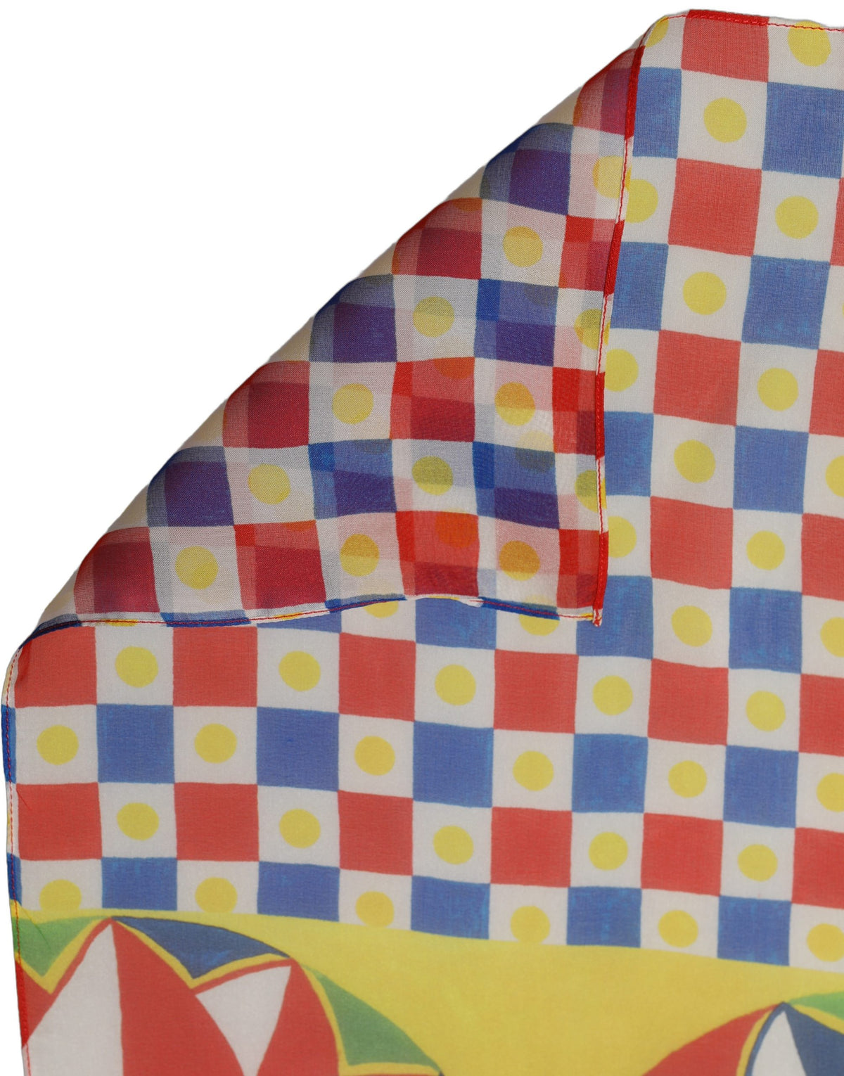 Dolce & Gabbana Multicolor Silk Carretto Foulard Women's Scarf