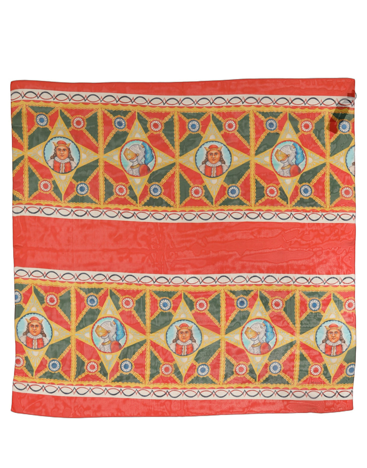 Dolce & Gabbana Multicolor Silk Printed Square Foulard Women's Scarf