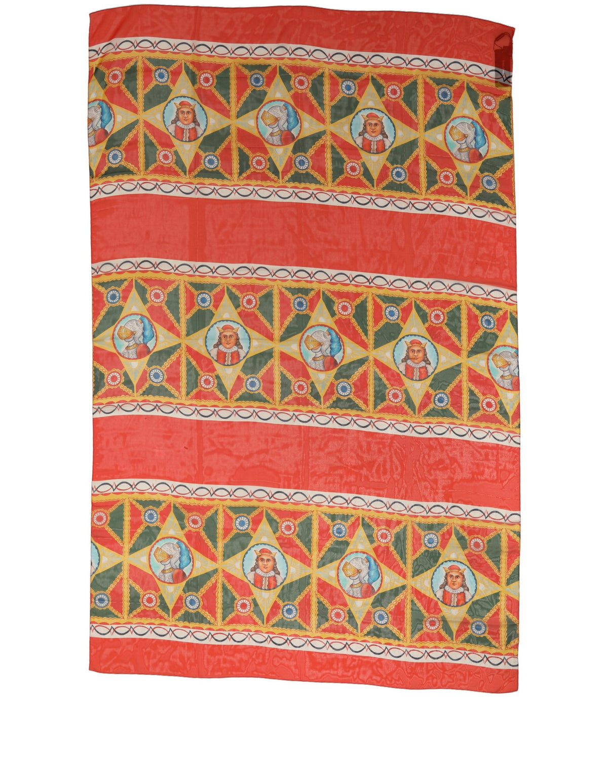 Dolce & Gabbana Multicolor Silk Printed Shawl Stole Women's Scarf