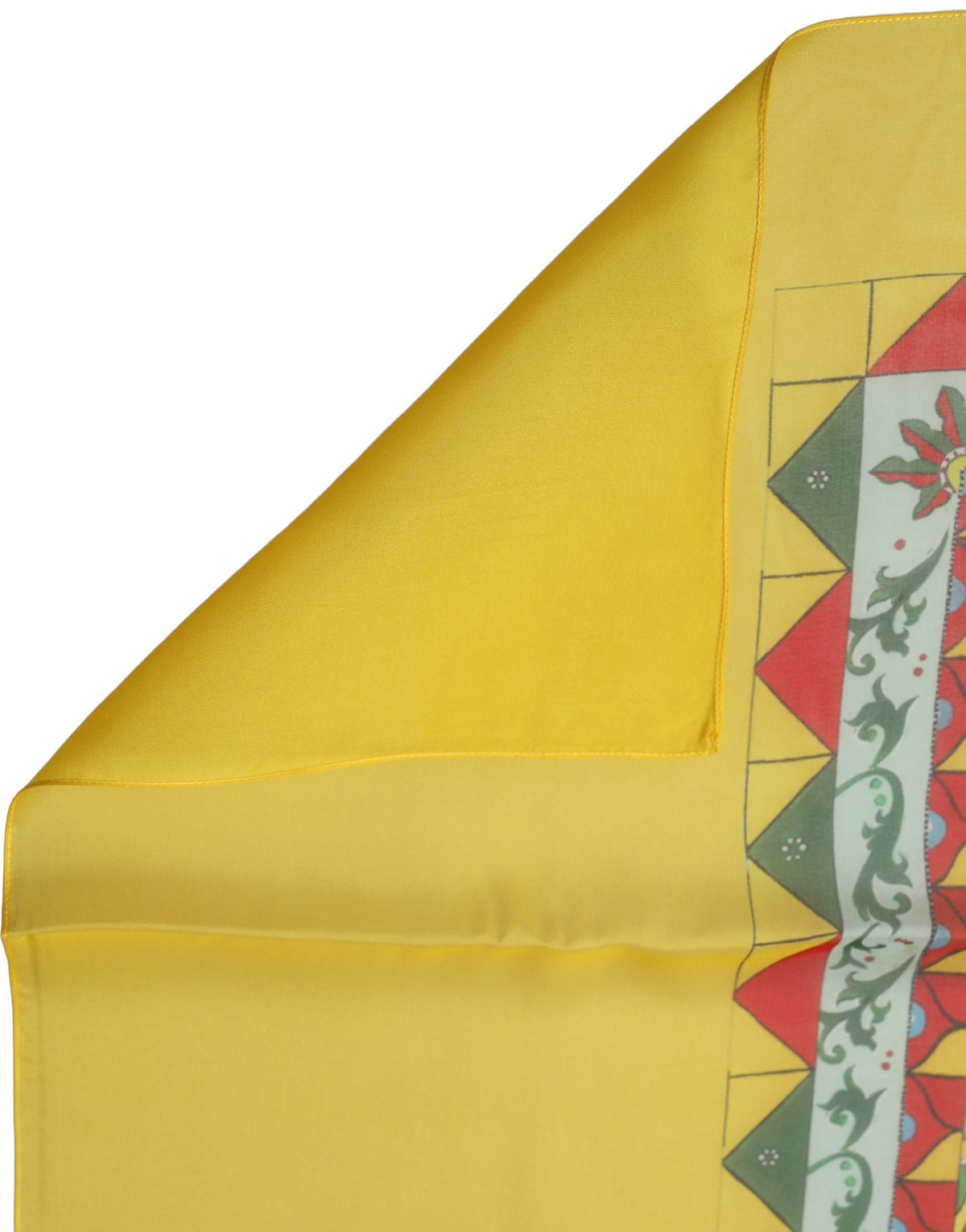 Dolce & Gabbana Yellow Silk Printed Shawl Stole Women's Scarf