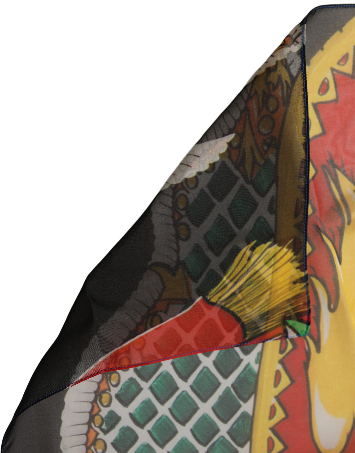 Dolce & Gabbana Multicolor Silk Printed Square Foulard Women's Scarf
