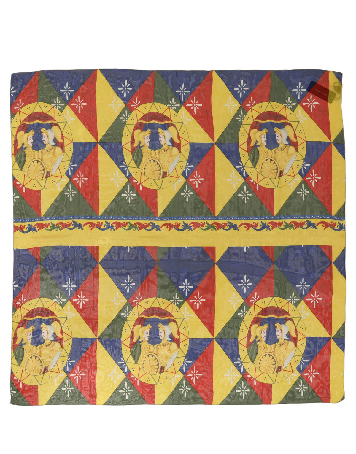 Dolce & Gabbana Multicolor Silk Printed Square Foulard Women's Scarf