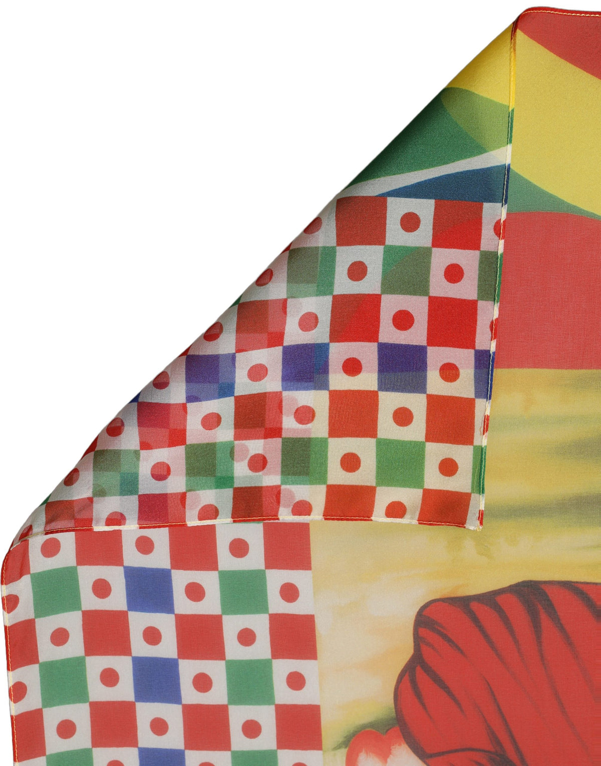 Dolce & Gabbana Multicolor Silk Printed Square Foulard Women's Scarf