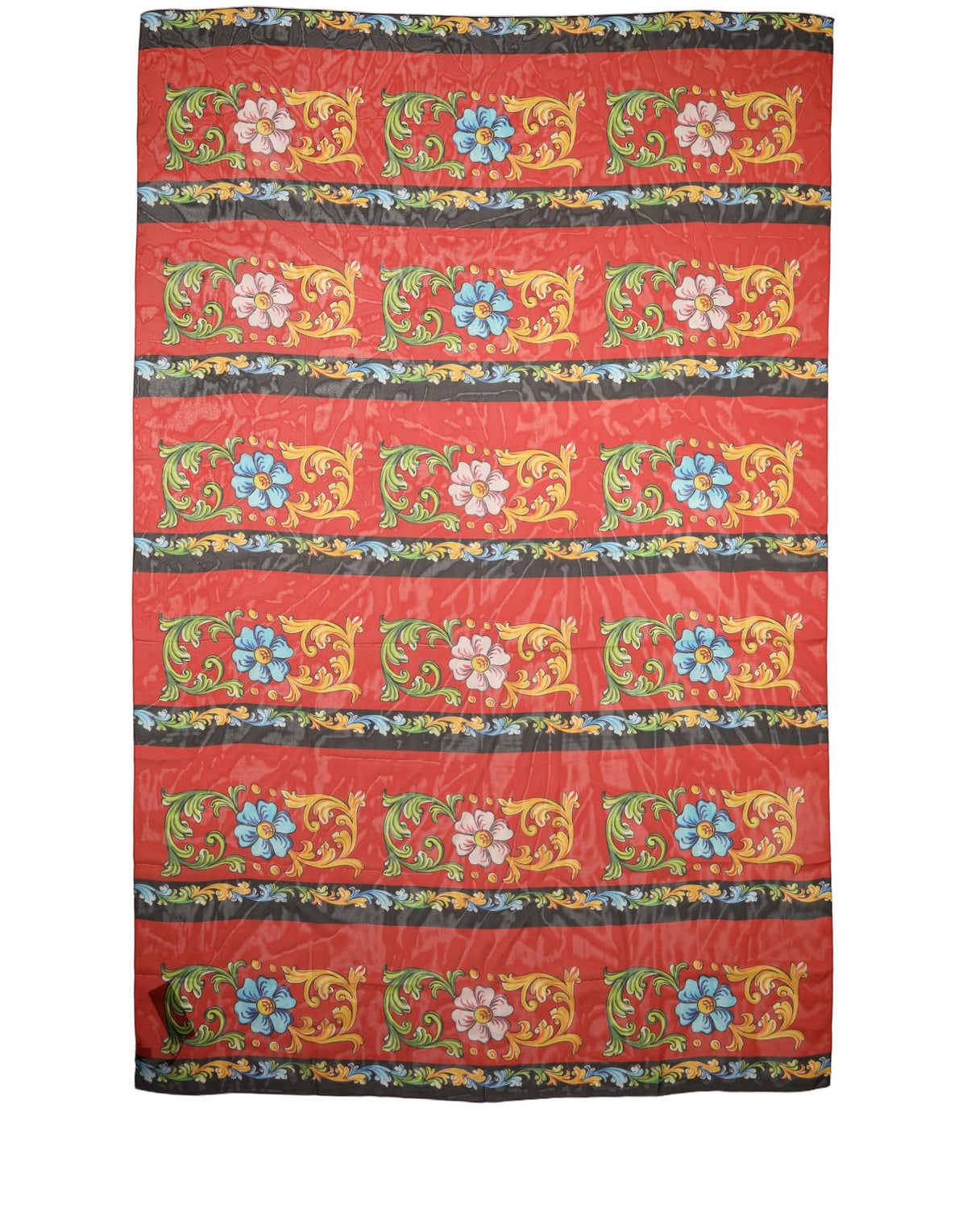Dolce & Gabbana Multicolor Floral Silk Shawl Stole Women's Scarf