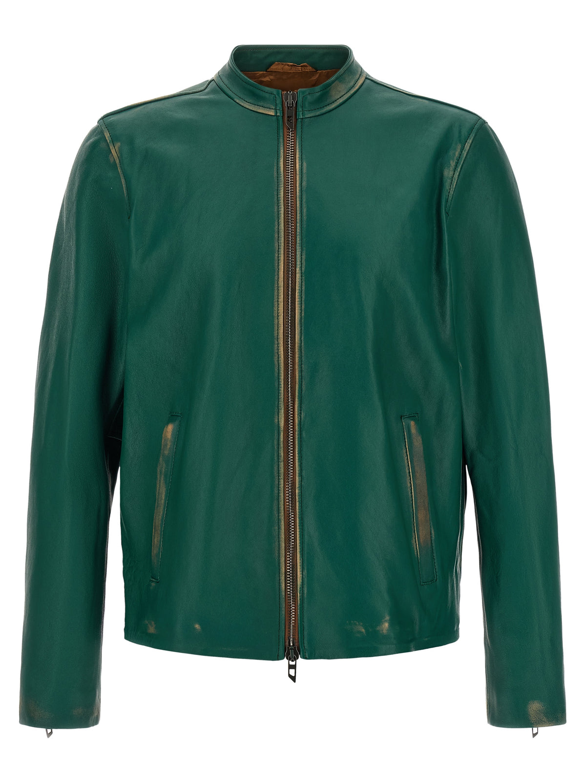 Diesel Bicolor Lamb Leather Leather Men's Jacket