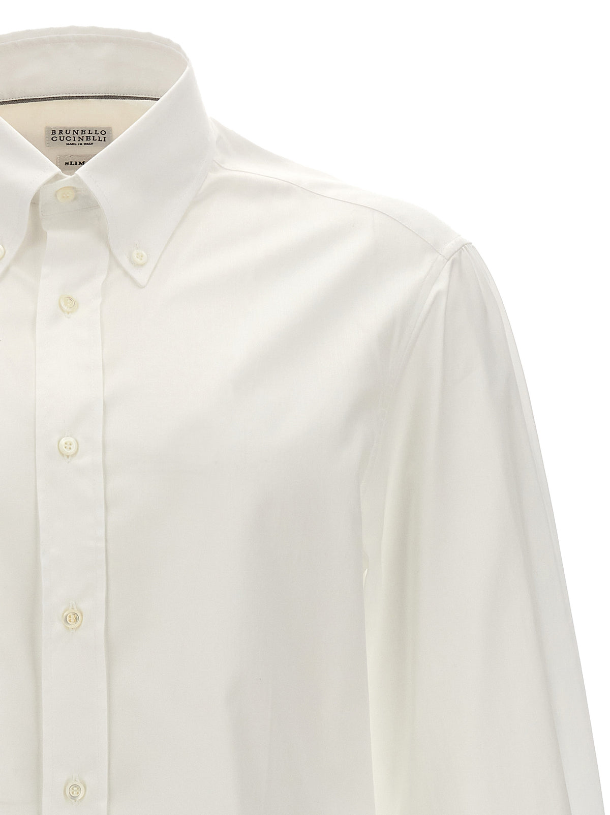 Brunello Cucinelli White Cotton Men's Blouse